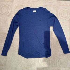 Hurley Navy Waffle Knit Top